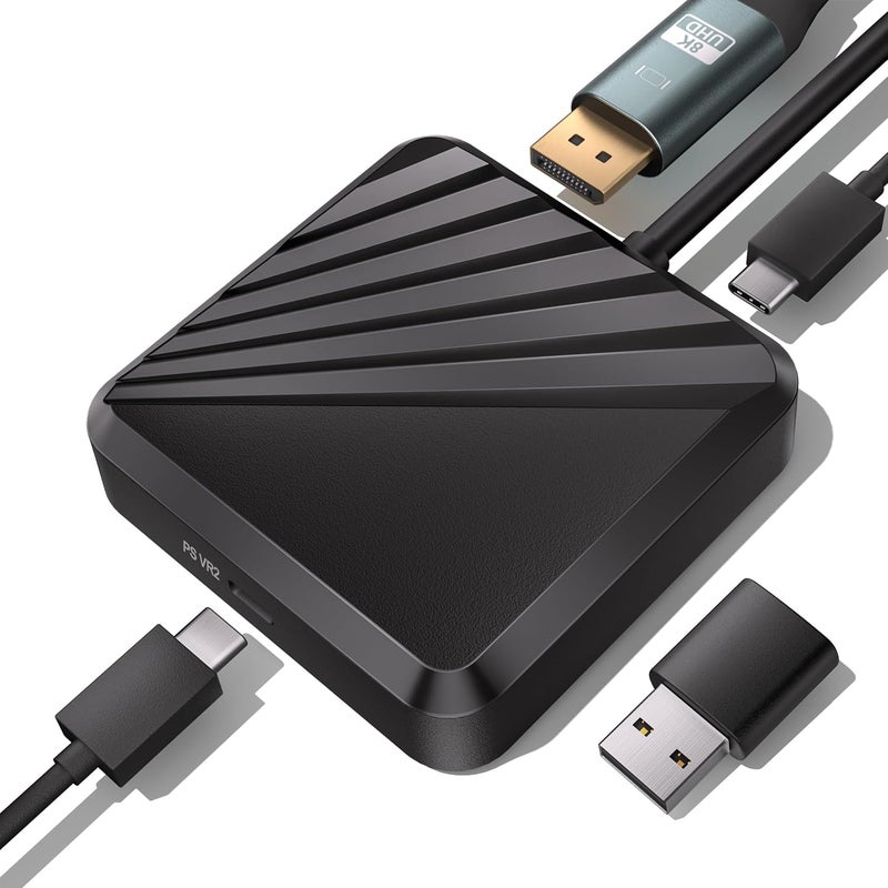 STARTRC GAMES PSVR 2 PC Adapter with Bluetooth and Accessories Kit. Includes Expandable Power Adapter and Custom Bluetooth Receiver, DP 1.4 Cable & 15W Power Supply. Expand The PSVR2 Game Library Stable - Image 1
